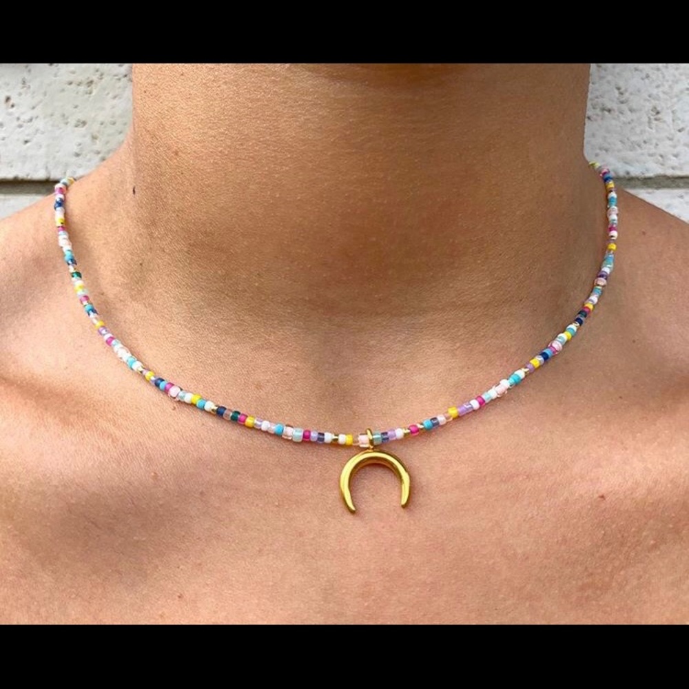Hand made beachy beaded necklace